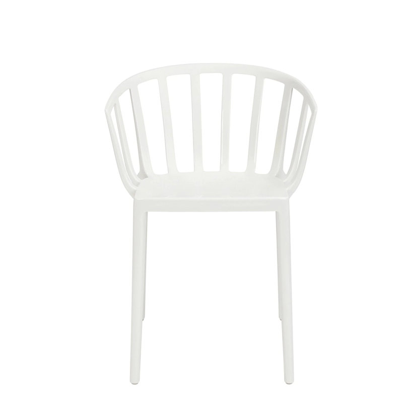Fauteuil de salle à manger Venice, Blanc mat
