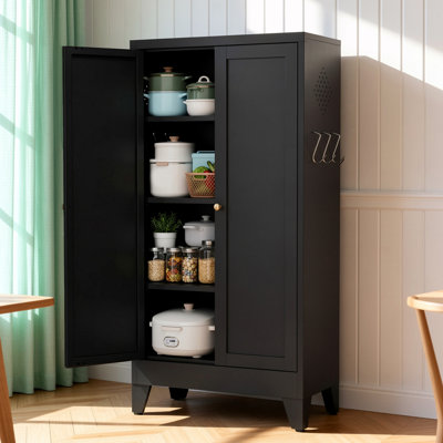 Garde-manger en métal avec 3 tablettes