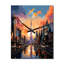 City Dubai Popart I - Cityscapes Wall Clock Oversized-99631021