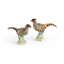 2 Piece Pheasant Figurine Set