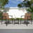 Outdoor Chat Set: 2 PE Rattan Chairs + Black Steel & Tempered Glass Side Table – Durable