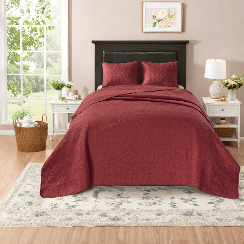Reversible Cotton Bedding Set, Cozy Quilted Style For Home