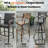 Cohdi Swivel Aluminum Outdoor 30" Patio Bar Stool with Sunbrella Cushion-514585341