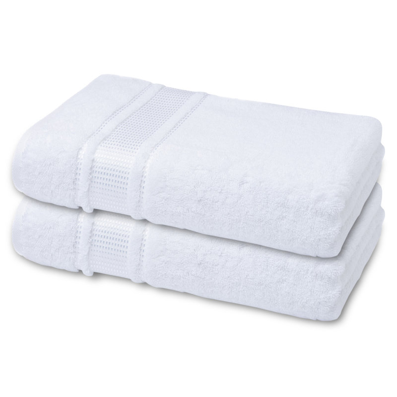 Turkish Cotton Hand Towels, White
