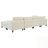 U-Shape Sectional Sofa With Ottoman