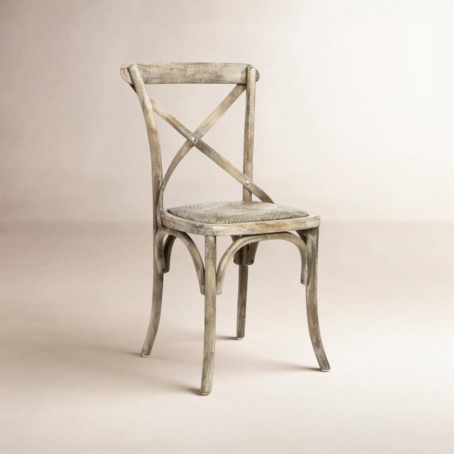 Parisienne Cafe Dining Chair, Limed Gray Oak