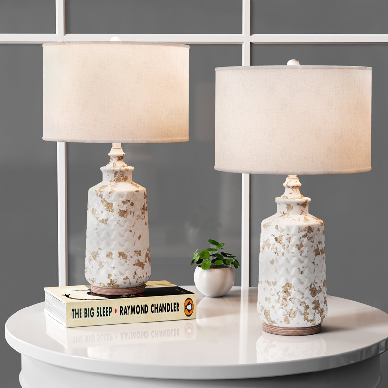 Rustic Resin Table Lamp