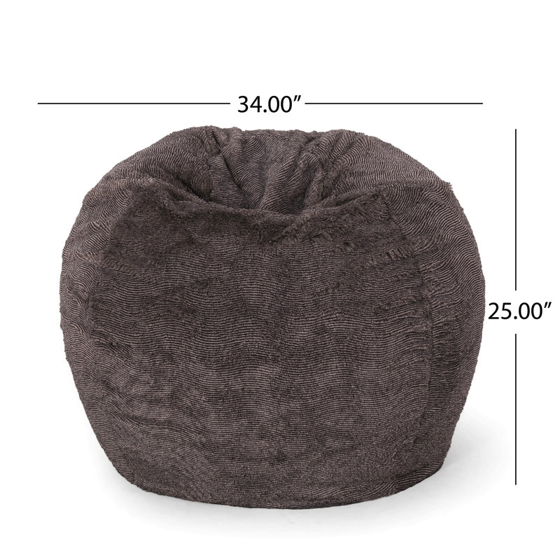 Faux Fur Bean Bag Sofa