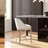 Amiyr Upholstered Counter Stool with Solid Wood Frame