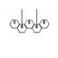 Arago 5 - Light Black Geometric Pendant