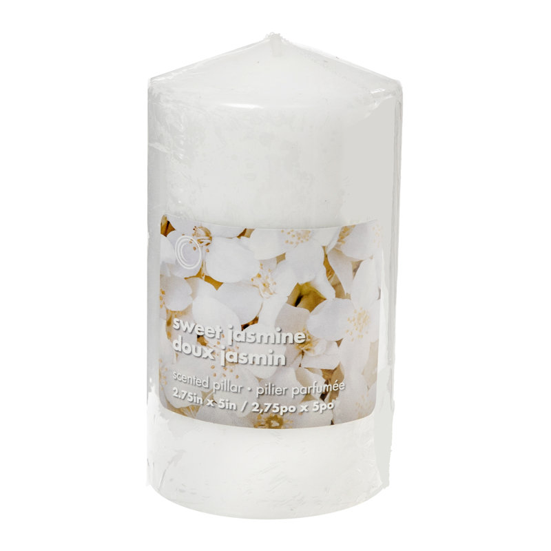 Pilier parfumé Sweet Jasmine - ensemble de 6, H 5 po x l 2,75 po x P 2,75 po