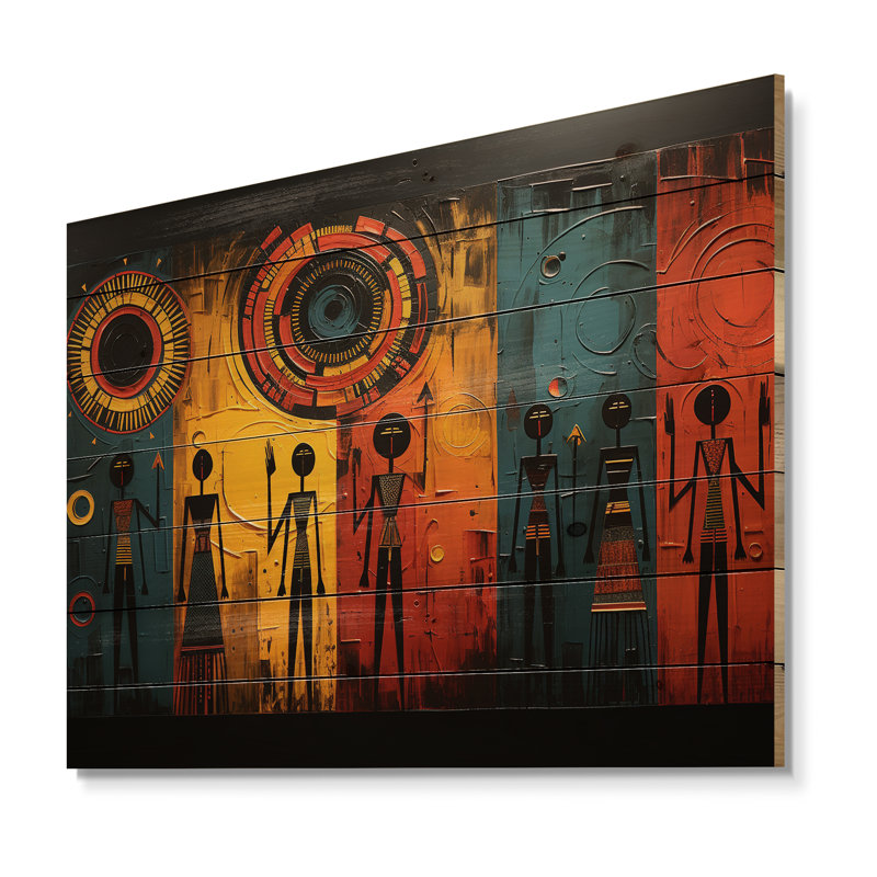 " African Tribal Rhythms VII ", 10" H x 20" W x 0.78" D