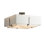 Exos Square Large Double Shade Semi Flush Mount