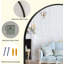 Miroir arqué, miroirs muraux arqués, miroirs de meuble-lavabo modernes, miroir avec un élégant cadre en métal arqué pour votre salle de bain, chambre à coucher ou salon-1463230868-1463230869