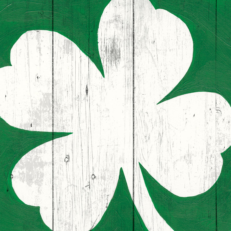«Luck of the Irish I» par Wild Apple Portfolio - impression sur toile tendue, H 12 po x l 12 po, Non, Toile tendue