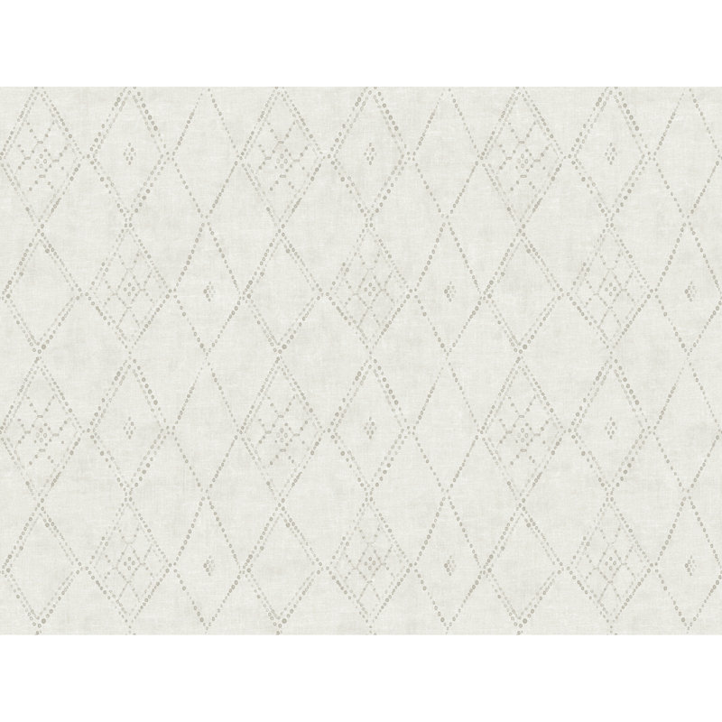 Souk Geometric Wallpaper Roll, Gray