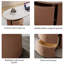 Bureau de direction avec tiroirs blanc et brun-1108116404