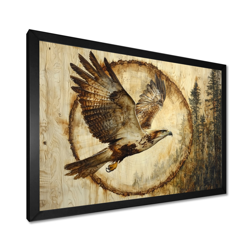 Girand - animaux, art mural, Reproduction encadrée d'une seule photo, Noir, noir, noir, noir, H 12 po x l 20 po