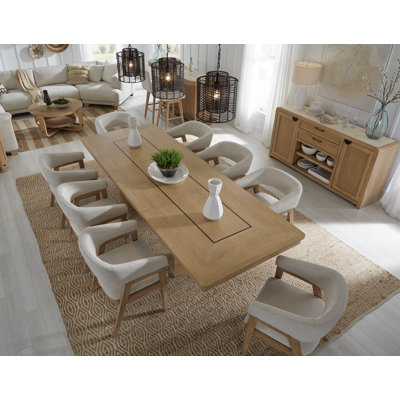 Pula Extendable Solid Wood Base Dining Table