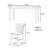 Solid wood refined multi-functional table set-111362419