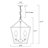 Aspen 4-Light Dimmable Lantern Geometric Chandelier-773251675-744401267