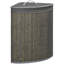 55L Bamboo Laundry Basket with Lid and Removable Washable Lining, Corner Washing Hamper for Bedroom Bathroom, 38x38x57cm-131583272