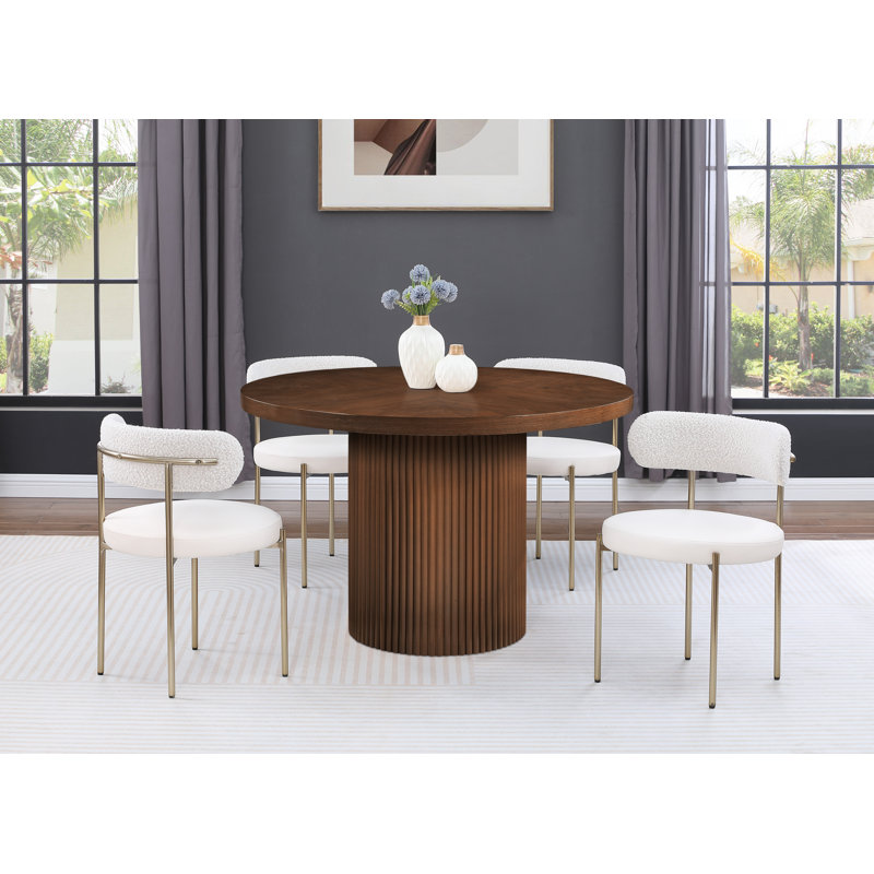 Belinda Dining Table, Brown