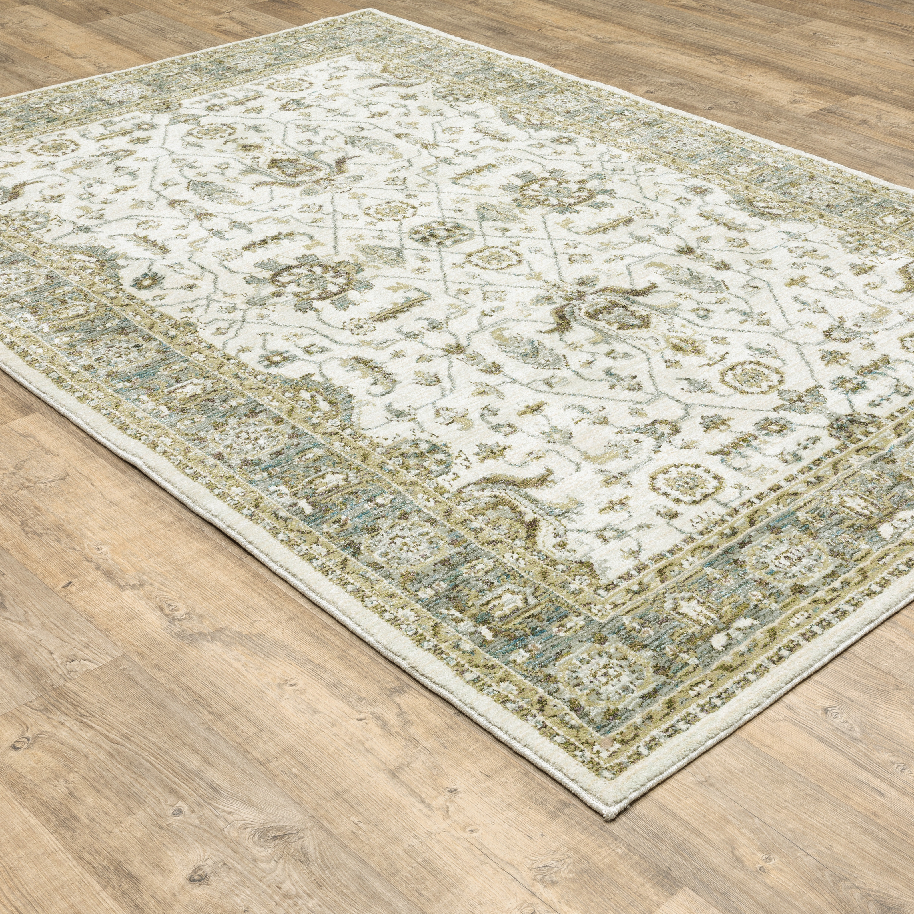 Charlton Home® Alair Oriental Ivory Area Rug | Wayfair
