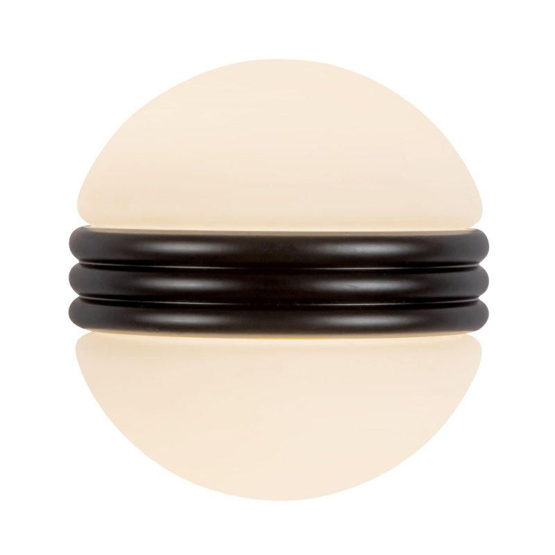 Selene 5-in Gold dimmable LED Wall Sconce, Matte Black
