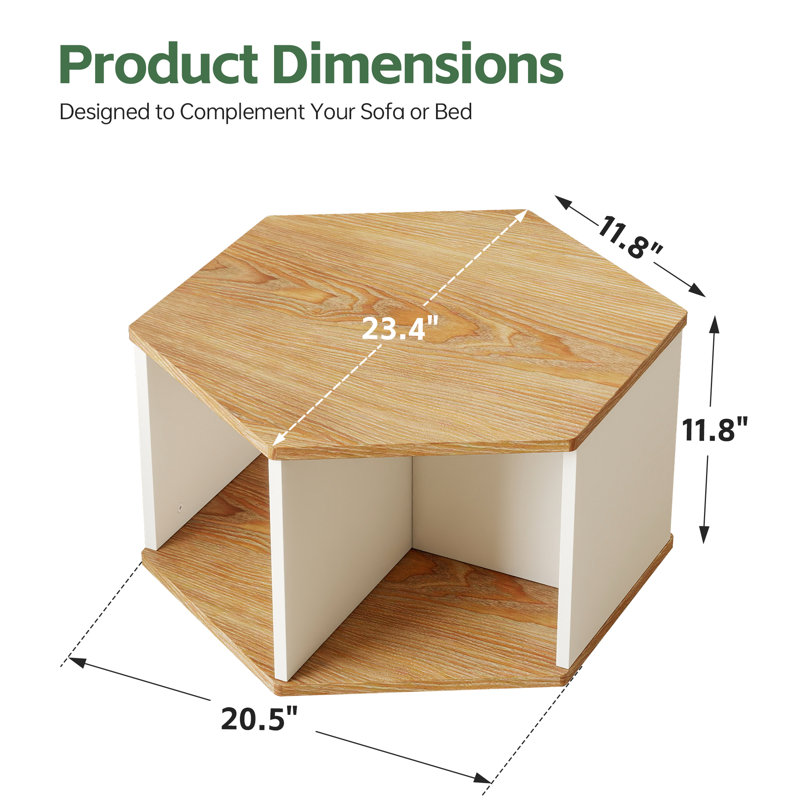 23.4'' Wooden Coffee Table
