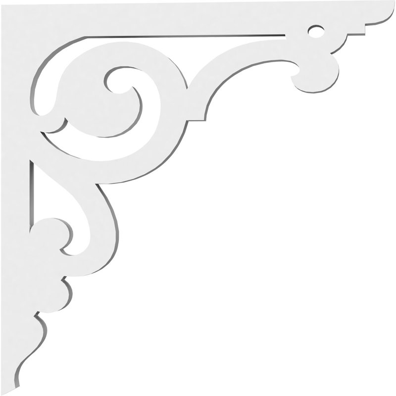 Support de qualité architecturale Hurley, L 5/8 po x P 10 po x H 10 po, Austin, PVC