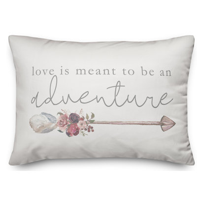 Coussin rectangulaire Love is Meant to be an Adventure