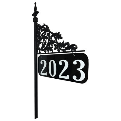Poteau d’adresse 1 ligne pour chêne de jardin unique