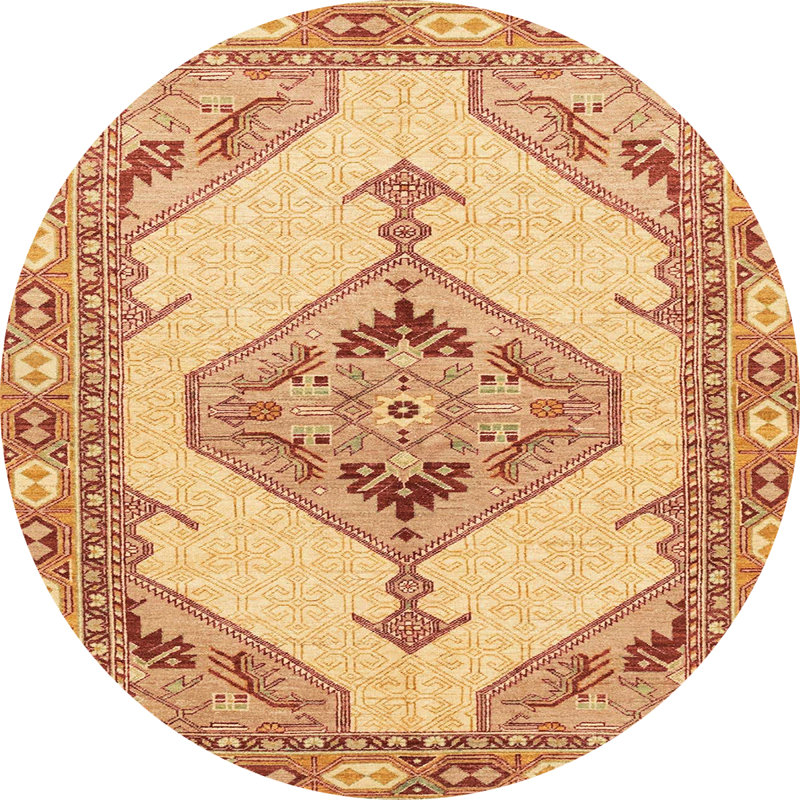 Abstract Indoor Rug, Round 3'