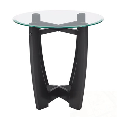 End Table with Glass Top