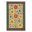 Tapis blanc tissé à motif lavable Mosso-1925222651