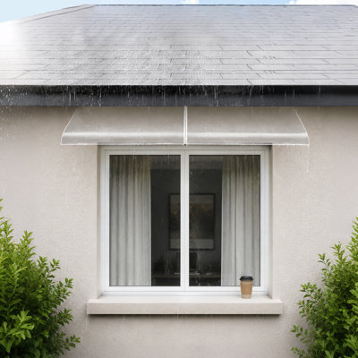 Slope Window Awning in Clear