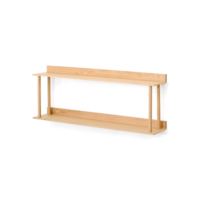 Bostic 100cm W Solid Wood Shelving Unit, Oak