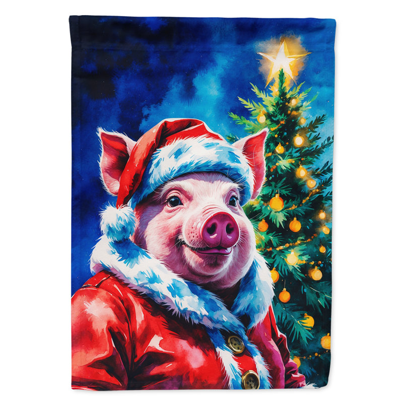 Drapeau de jardin de Noël, Cochon