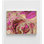 Peinture psychédélique rose, chambre d'invité, peinture abstraite encadrée, décoration murale rose vif, décor de bureau abstrait rose