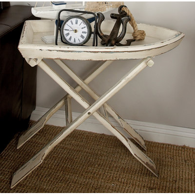 Sheffield Tray Top Cross Legs End Table