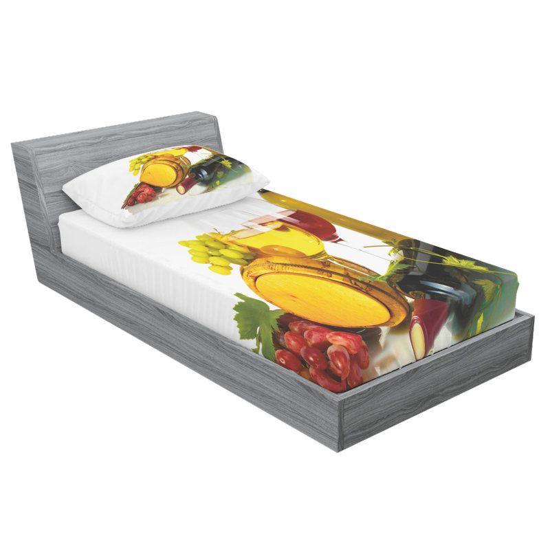 Microfiber Sheet Set, Twin Sheet Set with Fitted Sheet