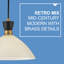 Luminaire suspendu convertible 1 lumière Simon