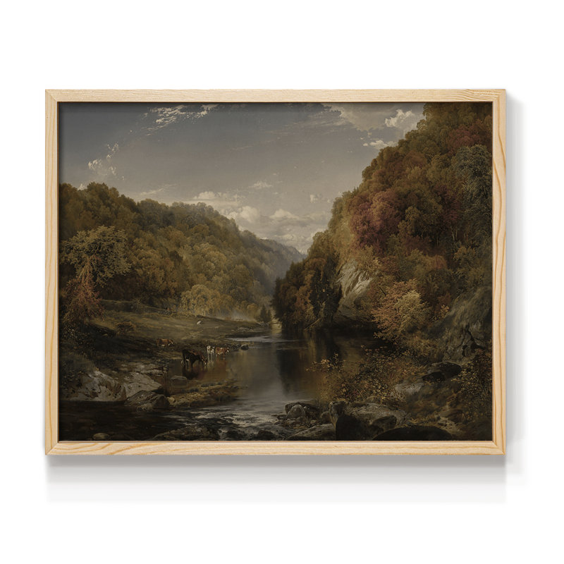 Paysages rétro-DLxxvii - reproduction encadrée, H 11 po x l 14 po, Naturel