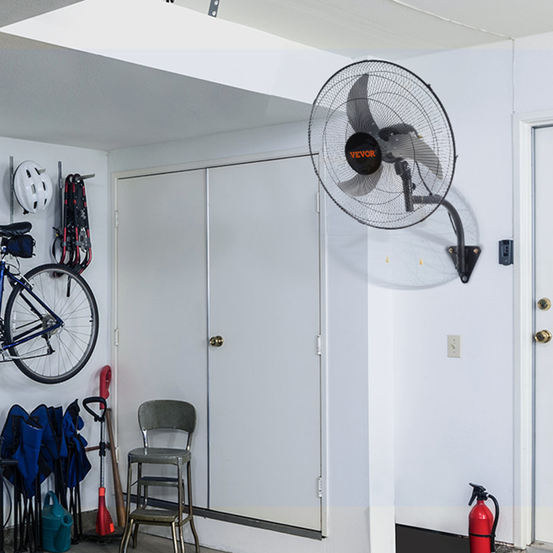 VEVOR 26.4'' Oscillating Wall Mounted Fan Fan