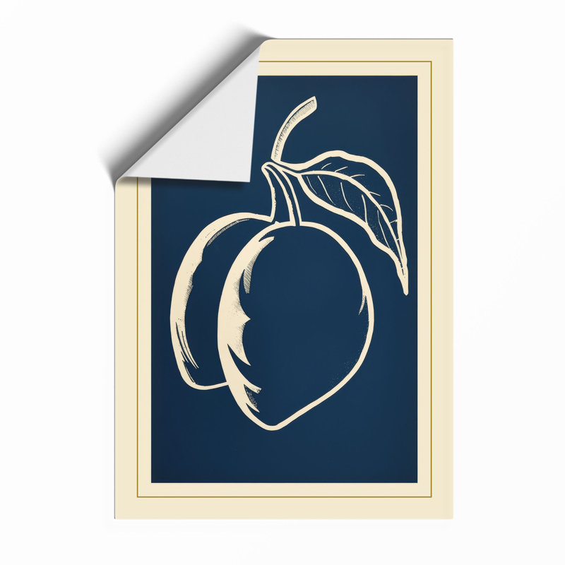 Peach Study Botanical - Print, Unframed, A3 - 42.0 x 29.7 cm