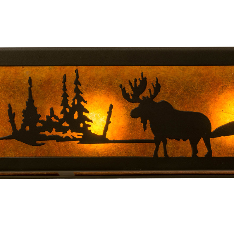 Barre d'éclairage de salle de bain 8 lumières Moose at Lake
