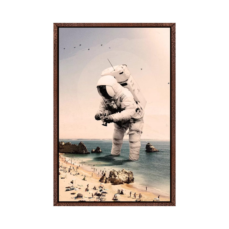 The Speculator I 1 Piece Wall Art on Canvas, 66.04cm H x 45.72cm W x 3.81cm D, Classic Brown Wood Framed