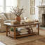 Solid Wood Four Leg Coffee Table with Storage
