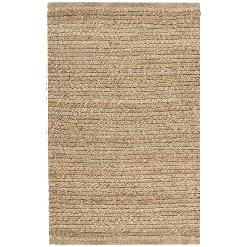 Gerri Solid Color Flatweave Area Rug, Rectangle 2' x 3', Tan